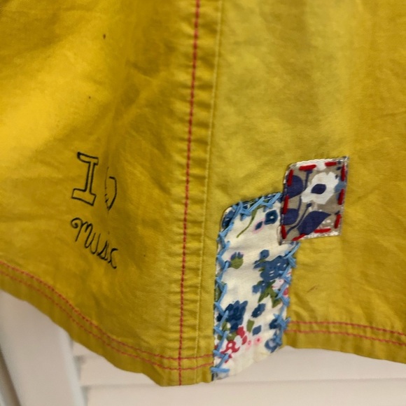 Double D Ranch Mustard Embroidered  music Patch Dress - Picture 5 of 10